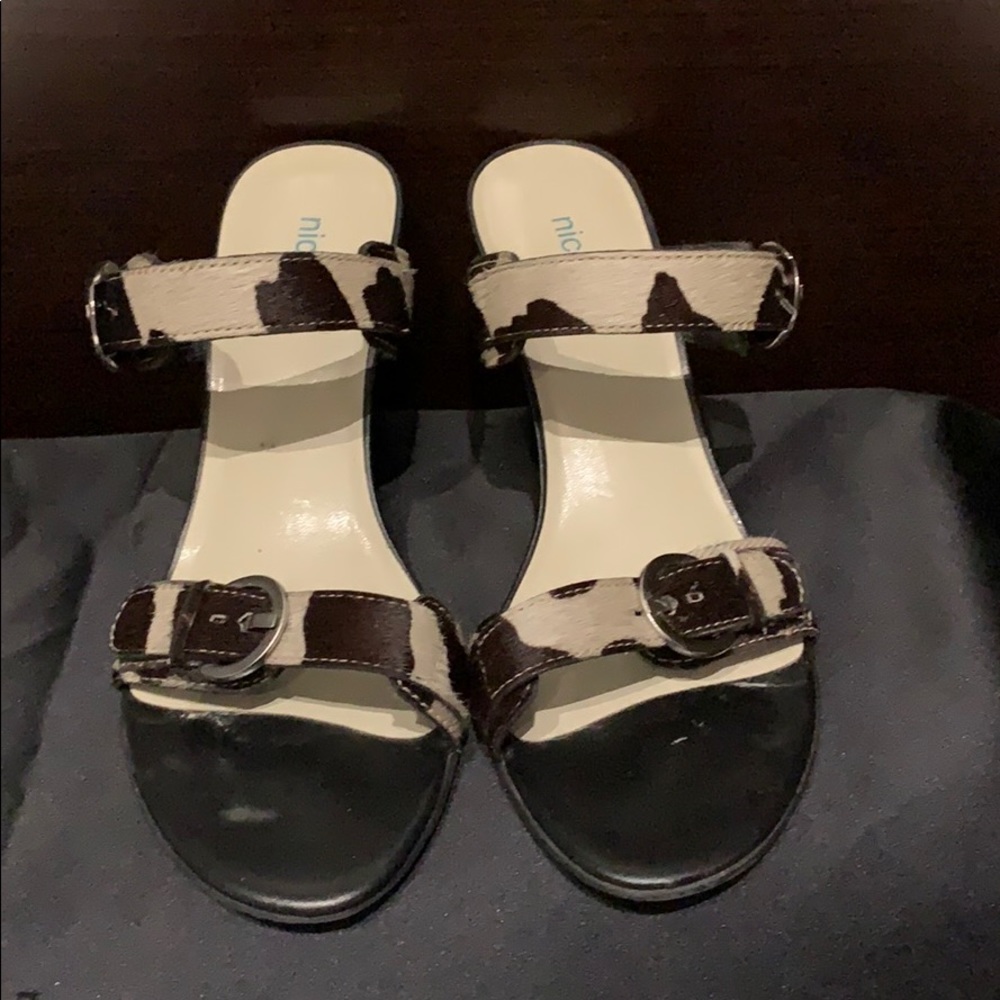Nicole Pony Hair Sandals